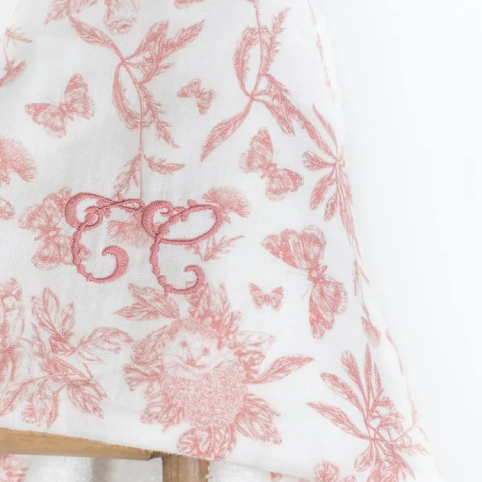 Cape de bain Toile de Jouy (70 x 70 cm)