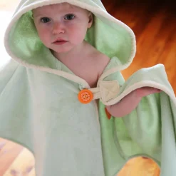 Cape de bain tortue menthalo personnalisable (0-5 ans)