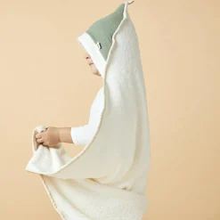 Cape de bain vieux rose (95 x 95 cm)