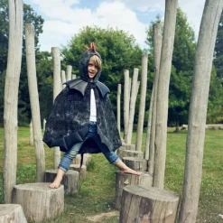 Cape de dragon noir (5-7 ans)