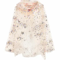 Cape de fée brodée multicolore (4-10 ans)