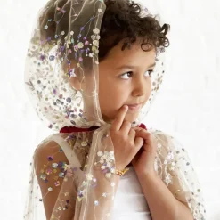 Cape de fée brodée multicolore (4-10 ans)