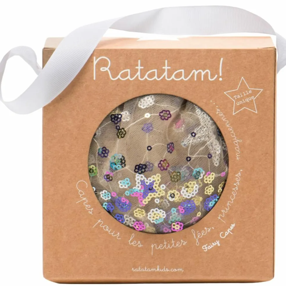 Cape de fée brodée multicolore (4-10 ans)