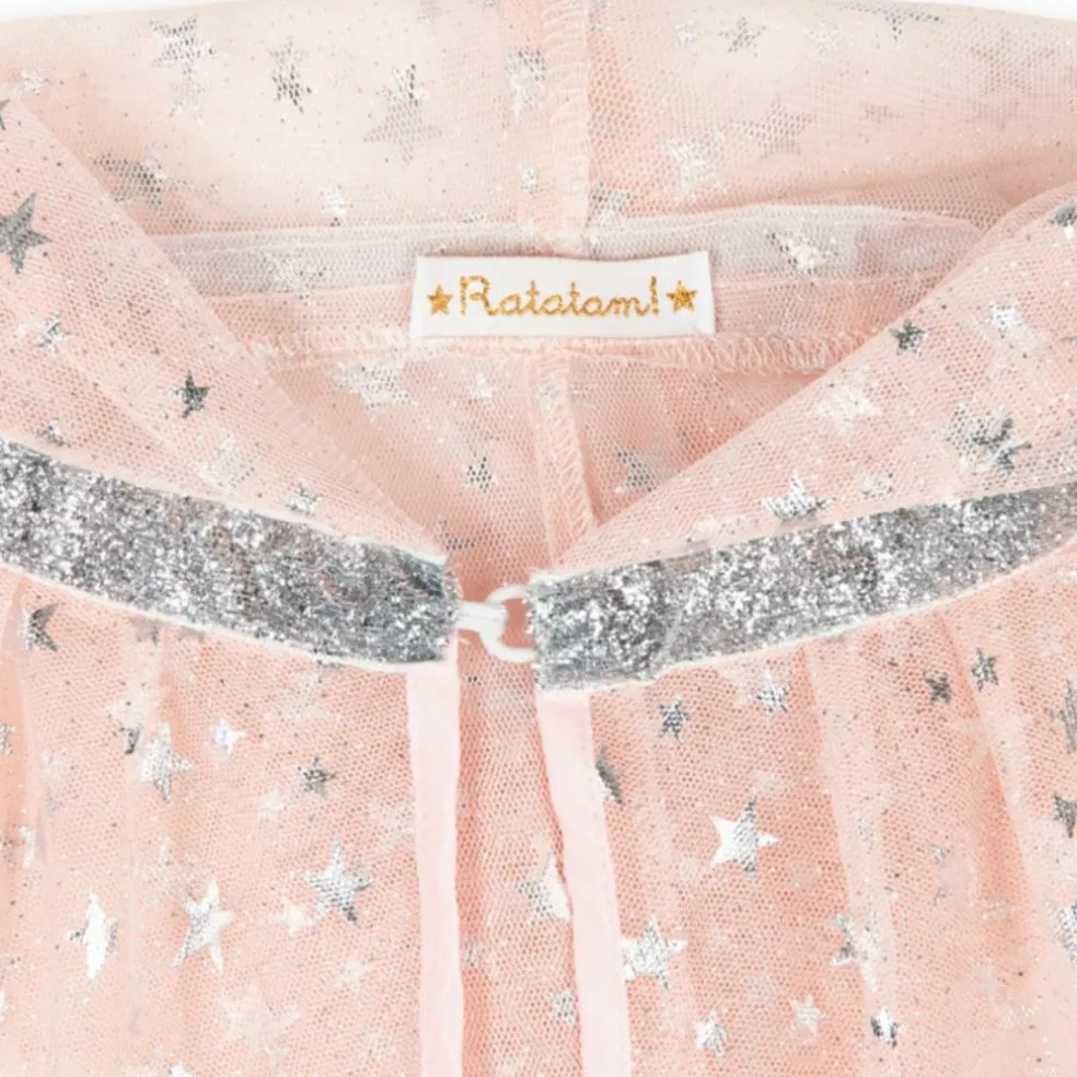 Cape de fée Rose à étoiles (4-10 ans)