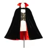 Cape Dracula avec dents de vampire (4-8 ans)