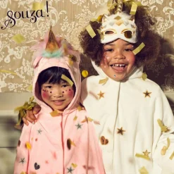 Cape licorne rose (4-8 ans)