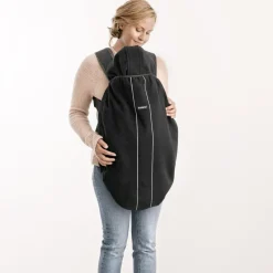 Cape pour porte bébé noire