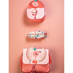 Cartable A4 maternelle Anaïs le flamant rose