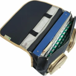 Cartable A4 maternelle Navy Gold Leopard (35 cm)