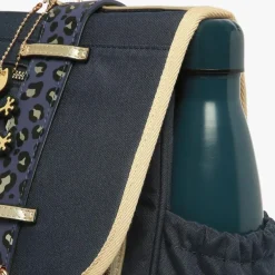 Cartable A4 maternelle Navy Gold Leopard (35 cm)