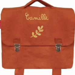 Cartable maternelle 33 cm terracotta (personnalisable)