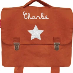 Cartable maternelle 33 cm terracotta (personnalisable)