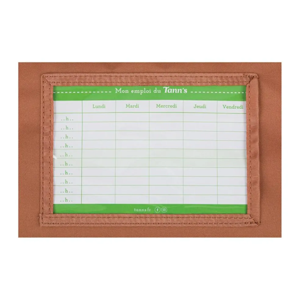 Cartable maternelle Les Fantaisies Faustine bleu-moutarde (35 cm)