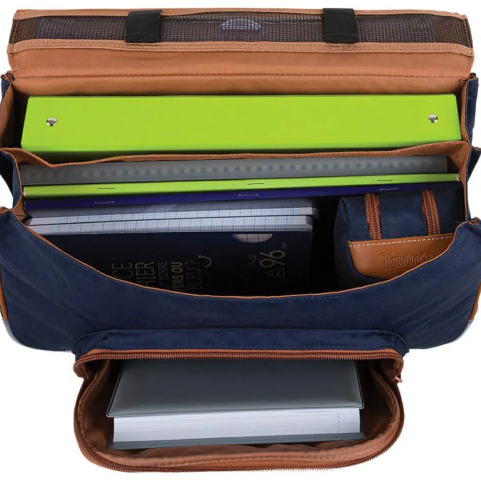 Cartable primaire Les Fantaisies Timothée Kaki (38 cm)