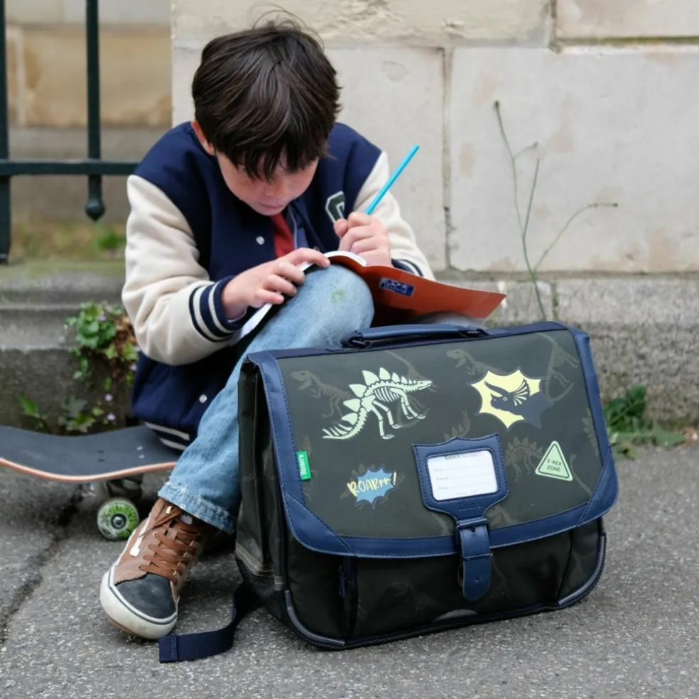 Cartable primaire Les Fantaisies Timothée Kaki (38 cm)