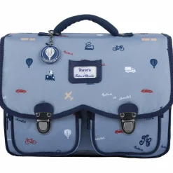 Cartable x Tartine et Chocolat Globe-Trotter Bleu (33 cm)
