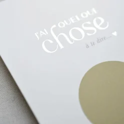 Carte annonce à gratter Bébé en route