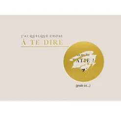 Carte annonce à gratter Tu vas être tatie