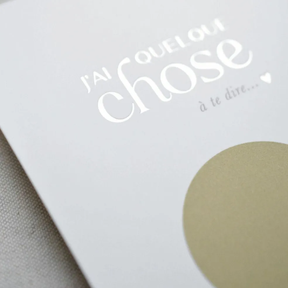 Carte annonce à gratter Veux-tu être marraine ?