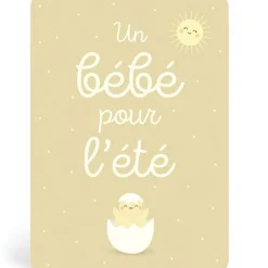 Carte Un bébé pour l'été