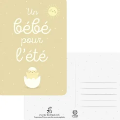 Carte Un bébé pour l'été