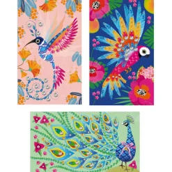 Cartes créatives Strass Bel oiseau Les ateliers du calme