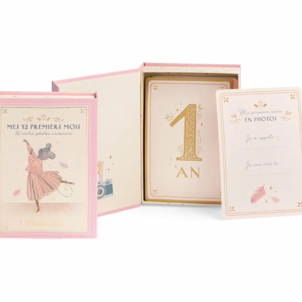 Cartes Mes 12 premiers mois La petite école de danse (30 cartes)