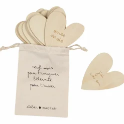 Cartes étapes en bois