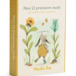 Cartes étapes Mes 12 premiers mois Trois petits lapins (30 cartes)
