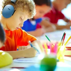 Casque anti bruit pour bébés et enfants bleu