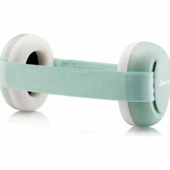 Casque anti-bruit pour bébés Blanc-Vert menthe