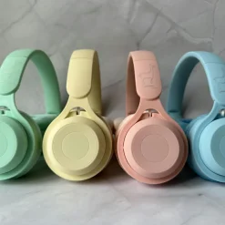 Casque audio enfant sans fil Jaune Pastel