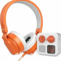 Casque audio orange