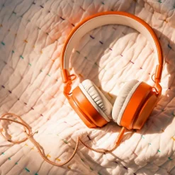 Casque audio orange