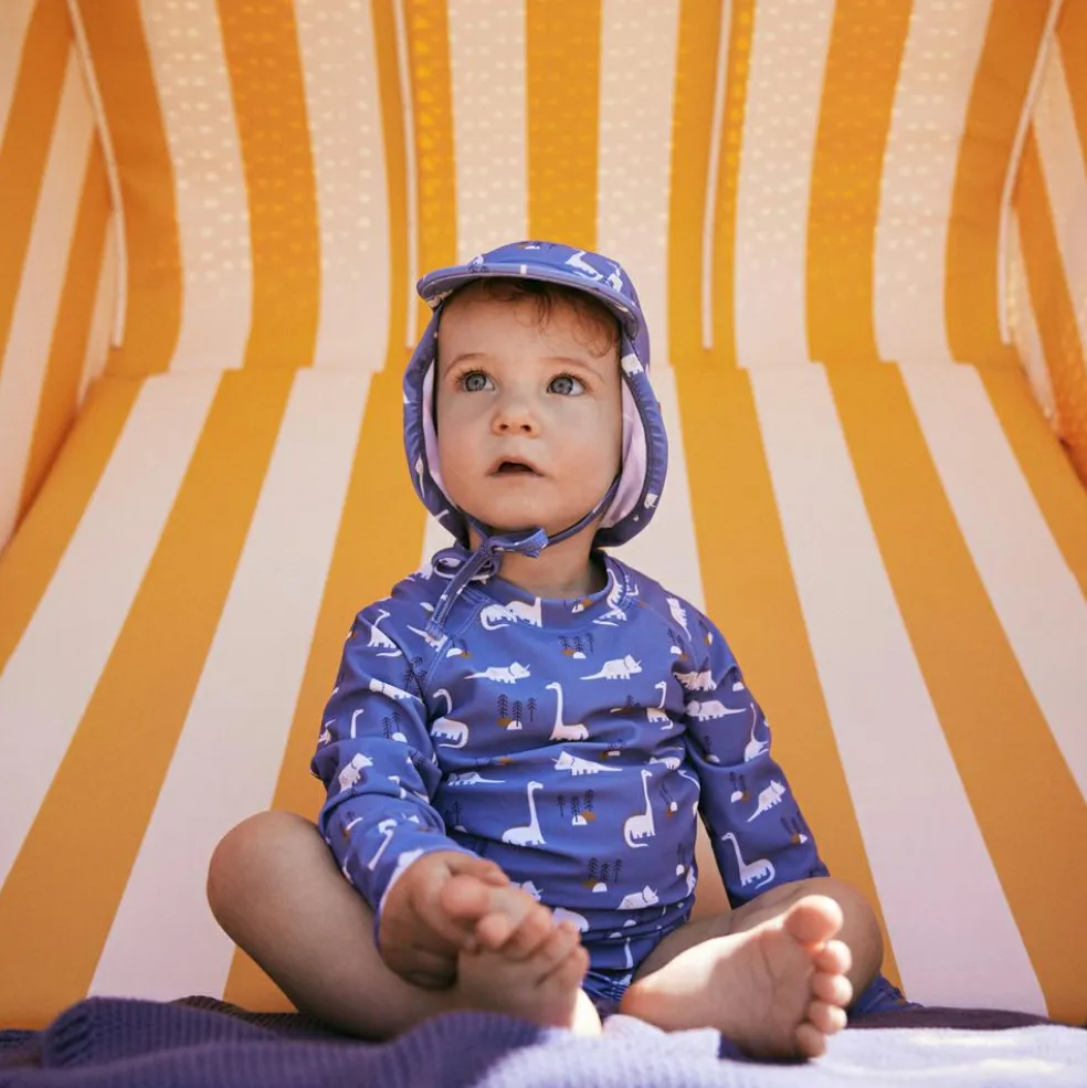 Casquette anti-UV protège nuque Dino (1-2 ans)