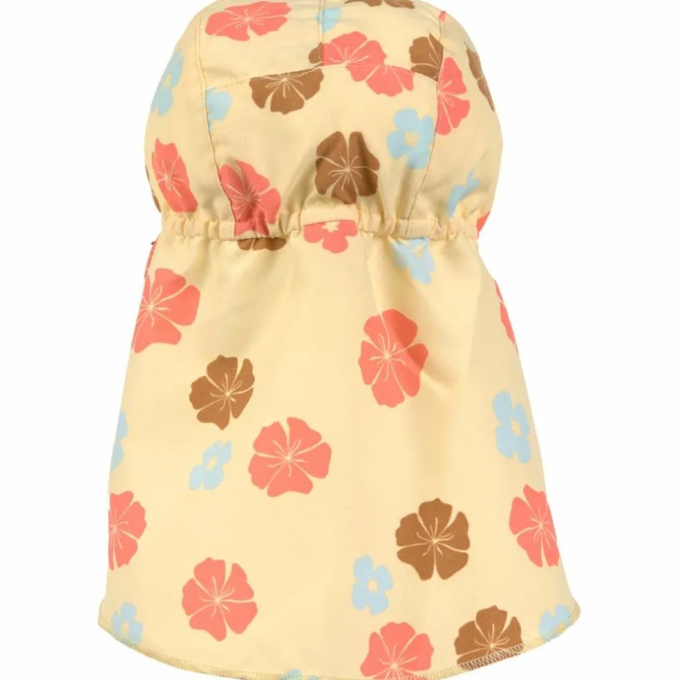 Casquette protège nuque anti-UV Fleurs vanille (19-36 mois)
