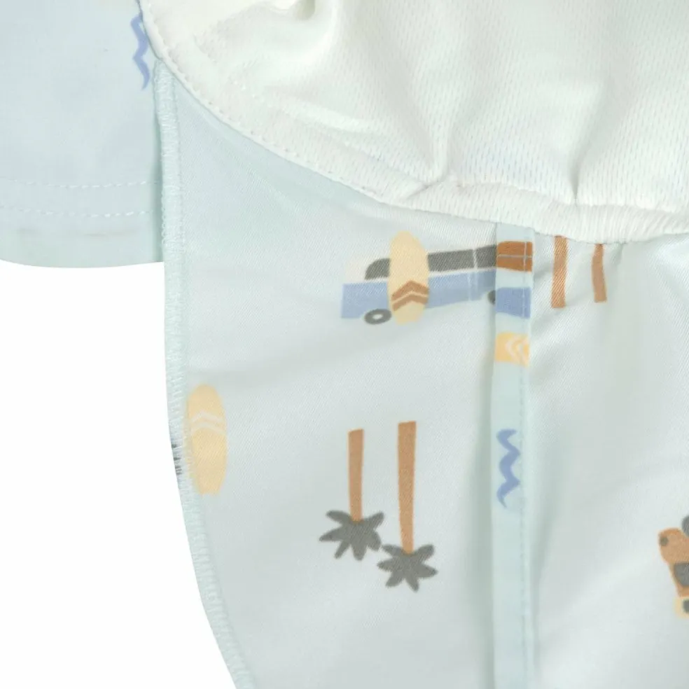 Casquette protège nuque anti-UV Camper vert écume (07-18 mois)