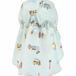 Casquette protège nuque anti-UV Camper vert écume (19-36 mois)