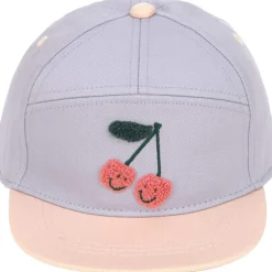 Casquette visière plate Cerise lilas-pêche (1-2 ans)