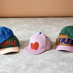 Casquette visière plate Little Gang Smile blue