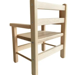 Chaise avec accoudoirs Juliette vernis naturel