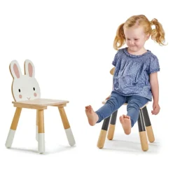 Chaise enfant lapin en bois