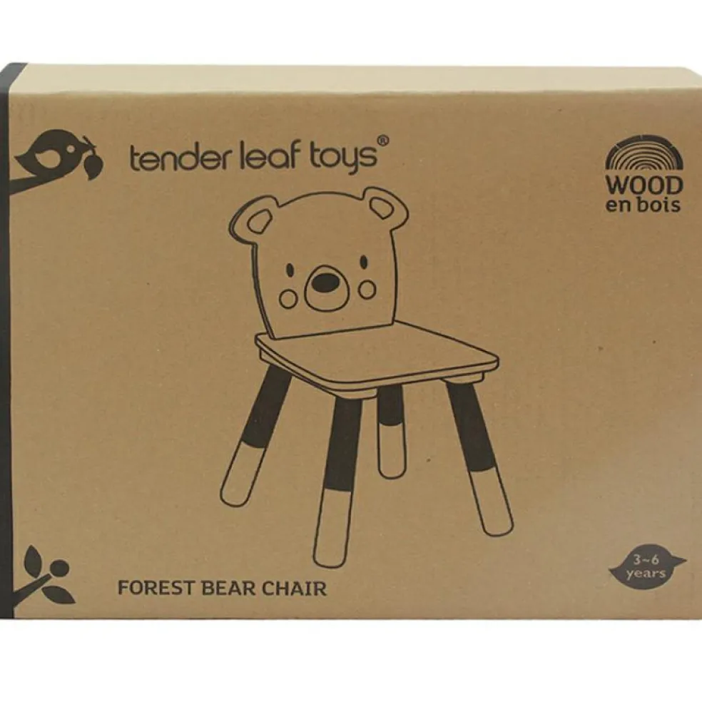 Chaise enfant ours en bois