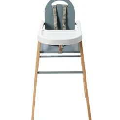 Chaise haute fixe Lili hybride bleu gris