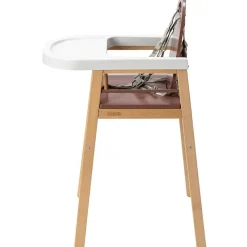 Chaise haute fixe Lili hybride vieux rose