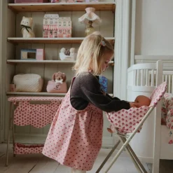 Chaise haute pour poupée Rosie Rose