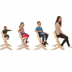 Chaise haute Syt évolutive avec tablette vert menthe