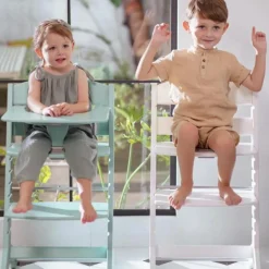 Chaise haute Syt évolutive vert menthe