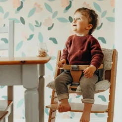 Chaise haute Syt évolutive avec tablette naturelle