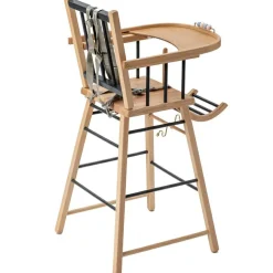 Chaise haute traditionnelle André hybride anthracite